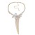 super fully-jewelled claw chain occidental style exaggerating necklace woman bow pendant long style tassel banqu