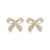 super claw chain bow earrings exaggerating occidental style Earring woman fashion elegant fully-jewelled ear stu