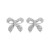super claw chain bow earrings exaggerating occidental style Earring woman fashion elegant fully-jewelled ear stu