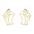 summer Alloy earrings woman fashion hollow head Modeling Metal ear stud occidental style