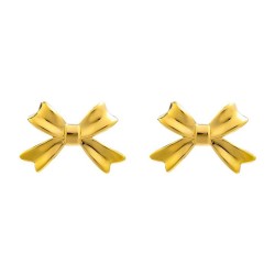 summer Alloy bow earrings occidental style Earring woman surface Metal elegant..