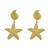 summer wind starfish earrings Alloy Earring woman occidental style temperament exaggerating