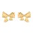 summer new Alloy bow earrings occidental style Earring woman fashion elegant surface Metal ear studearrings