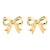 summer new Alloy bow earrings occidental style Earring woman fashion elegant surface Metal ear stud