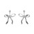 summer Alloy bow earrings diamond ear stud lady fashionins wind occidental styleearrings
