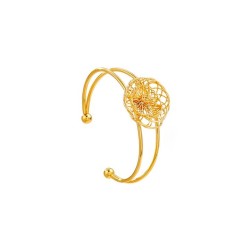 summer occidental style bangle lady Alloy flowers trend Metal