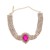 super claw chain occidental style necklace drop glass diamond pendant exaggerating banquet bride