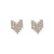 ins wind style fully-jewelled heart-shaped ear stud occidental style earrings womanearrings