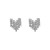ins wind style fully-jewelled heart-shaped ear stud occidental style earrings womanearrings
