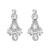 earrings super claw chain occidental style fully-jewelled earrings lady exaggerating fully-jewelled earring bride