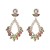 earrings super claw chain occidental style earrings lady fully-jewelled rhombus flowers earring exaggerating 