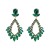 earrings super claw chain occidental style earrings lady fully-jewelled rhombus flowers earring exaggerating 