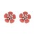 summer Alloy embed Pearl earrings flowers ear stud woman elegant occidental style Earringearrings