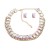 super claw chain occidental style earrings necklace set lady square glass diamond ear stud banquet style