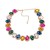 super claw chain exaggerating occidental style necklace colorful diamond Round glass diamond banquet bride