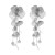 summer Alloy flowers earrings exaggerating occidental style Earring lady Metal pattern multilayer flowers earring