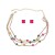 occidental style earrings necklace set lady square ear stud multilayer fully-jewelled exaggerating