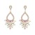 super claw chain occidental style earrings woman trend fully-jewelled flowers earring banquet exaggerating br