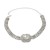 super claw chain occidental style necklace square glass diamond chain exaggerating banquet bride style