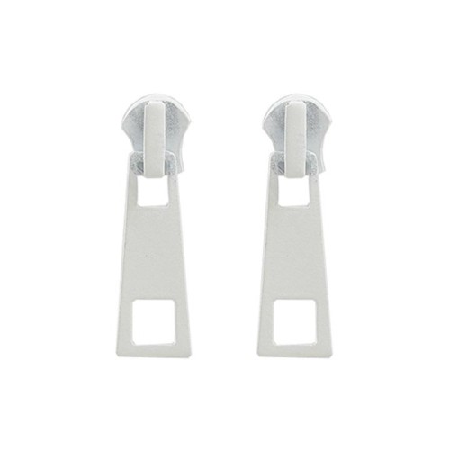 summer new fashionins wind zipper earrings Alloy ear stud woman occidental style