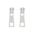 summer new fashionins wind zipper earrings Alloy ear stud woman occidental style