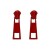 summer new fashionins wind zipper earrings Alloy ear stud woman occidental style
