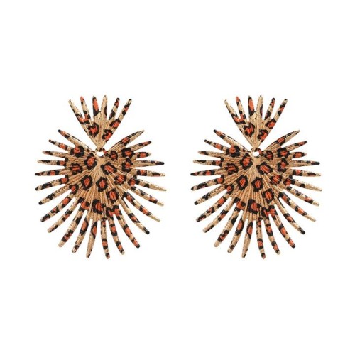 summer new Alloy leopard earrings occidental style Earring woman Bohemia ethnic styleearrings