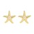 summer starfish earrings Alloy embed Pearl Earring woman wind Metal occidental style