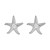 summer starfish earrings Alloy embed Pearl Earring woman wind Metal occidental style