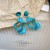 silver Irregular resin earrings high retro wind ear stud wind samll Earring woman