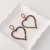 occidental style fully-jewelled fashion heart-shaped earrings brief hollow love long style earring wom