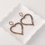 occidental style fully-jewelled fashion heart-shaped earrings brief hollow love long style earring wom