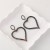 occidental style fully-jewelled fashion heart-shaped earrings brief hollow love long style earring wom