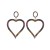 occidental style fully-jewelled fashion heart-shaped earrings brief hollow love long style earring wom