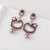 occidental style fashion Pearl flowers Round long style earrings personality retro palace wind high Earring