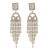  Rhinestone tassel crystal earrings woman long style temperament high-end fashion trend Alloy diamond Earri