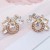 occidental style fashion brief temperament color embed Rhinestone earrings woman fashion all-Purpose ear stu
