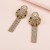 occidental style Round tassel diamond earrings long style tassel ear stud Alloy diamond crystal Earring