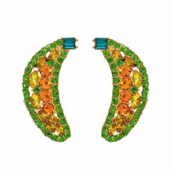 occidental style fashion brief fruits Alloy embed Rhinestone earrings woman al..