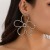 occidental style  handmade beads Pearlearing Earring  weave brief crystal leaf flower earrings woman