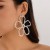 occidental style  handmade beads Pearlearing Earring  weave brief crystal leaf flower earrings woman