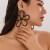 occidental style  handmade beads Pearlearing Earring  weave brief crystal leaf flower earrings woman