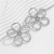 occidental style  handmade beads Pearlearing Earring  weave brief crystal leaf flower earrings woman