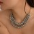 occidental style  ins wind multilayer beads chain  brief samll Metal necklace