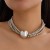 occidental style  exaggerating beads pendant clavicle woman  trend Metal multilayer Pearl necklace