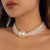 occidental style  exaggerating beads pendant clavicle woman  trend Metal multilayer Pearl necklace