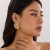 occidental style  geometry three layer flowers ear stud  ins wind Irregular earrings