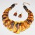   occidental style exaggerating retro personality necklace earrings set lady