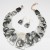   occidental style exaggerating retro personality necklace earrings set lady