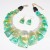   occidental style exaggerating retro personality necklace earrings set lady